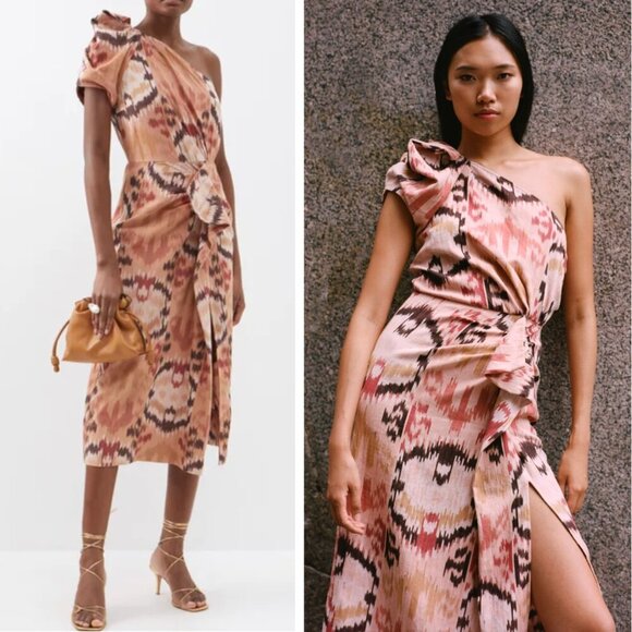 Ulla Johnson Dresses & Skirts - NEW Ulla Johnson Idra Ikat Cotton Midi Dress Sienna